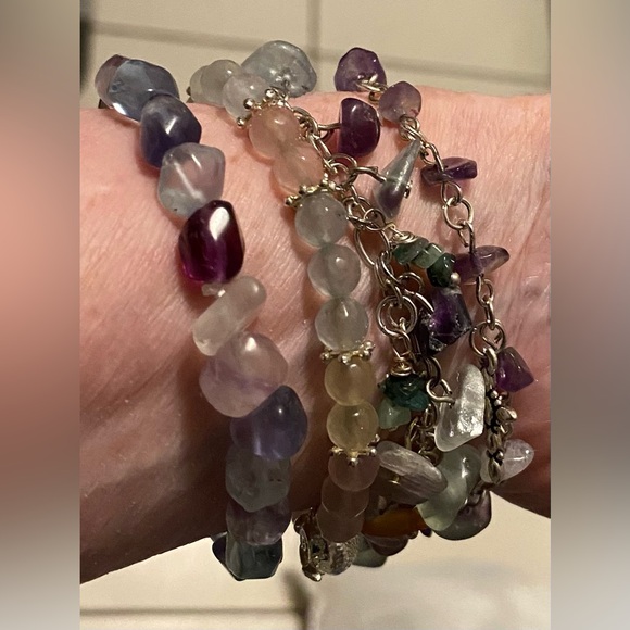 NEW Fluorite crystals bracelet - Picture 6 of 6
